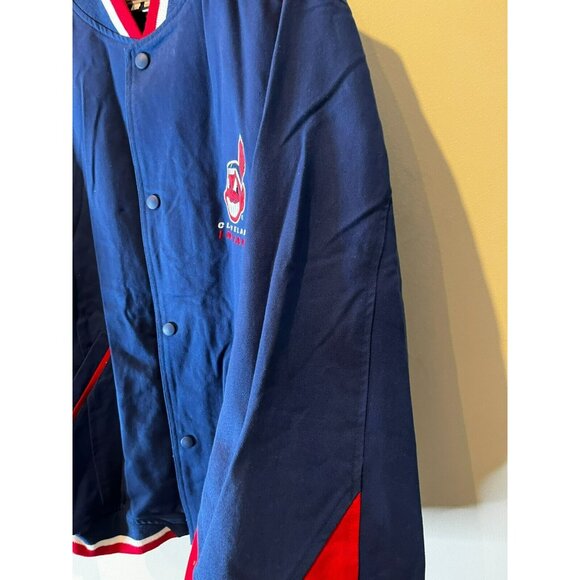 CLEVELAND INDIANS CHIEF By mirage Snap Button Jacket Size XXL Rare! - Picture 5 of 13